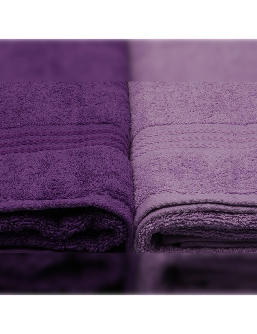 Conjunto 4 Toalhas Banho Lilás