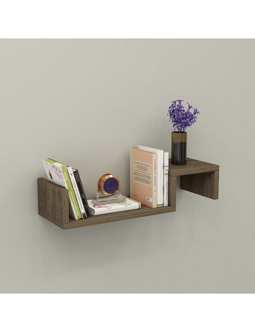 Estante Parede Nogueira