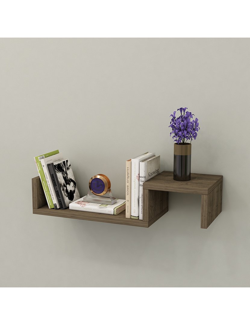 Estante Parede Nogueira