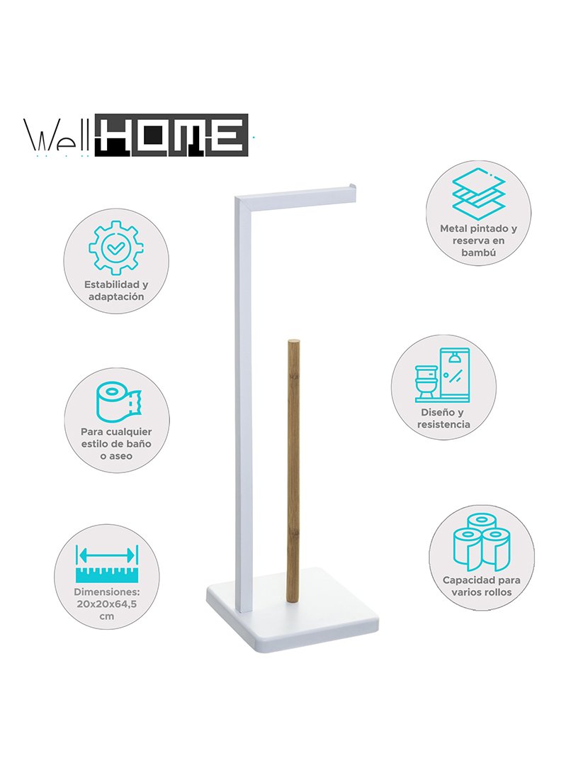 Porta-Rolos Natureo Branco