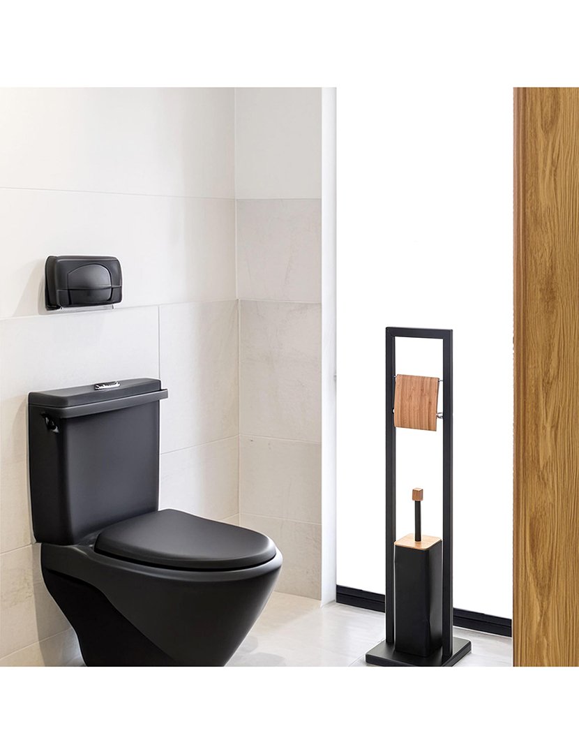 Porta-Rolos + Piaçaba Natureo Preto