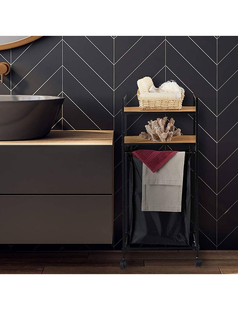 Estante + Cesto Roupa 89,5 cm