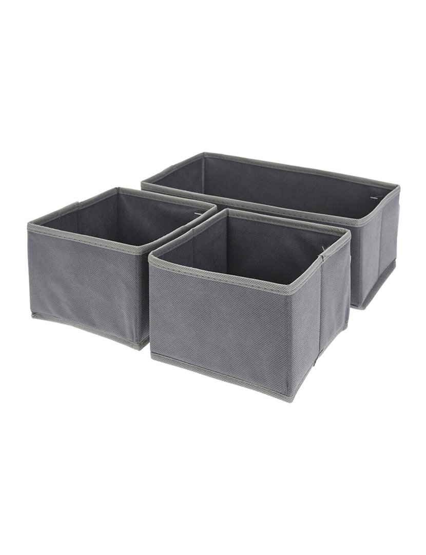 Conjunto 3 Cestas Antracite