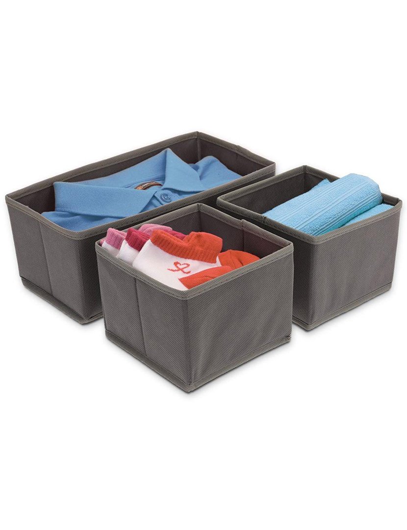 Conjunto 3 Cestas Antracite