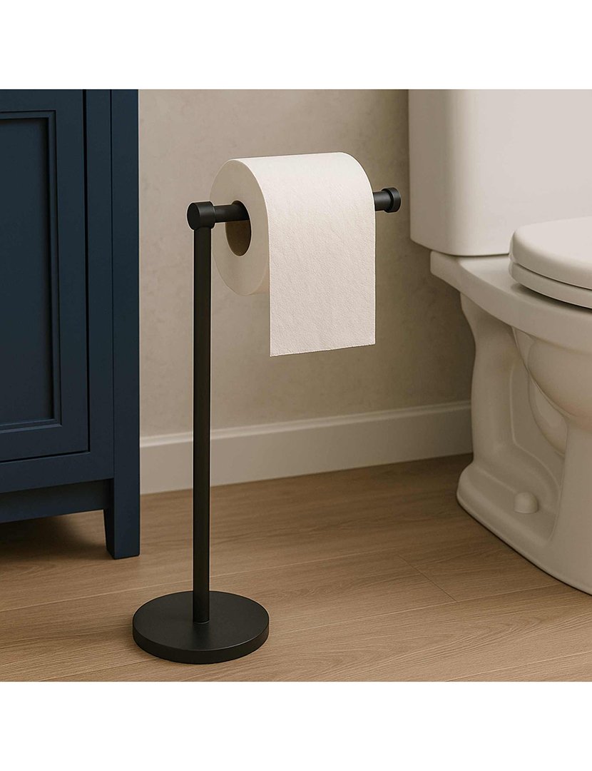 Porta-Rolos inox Preto