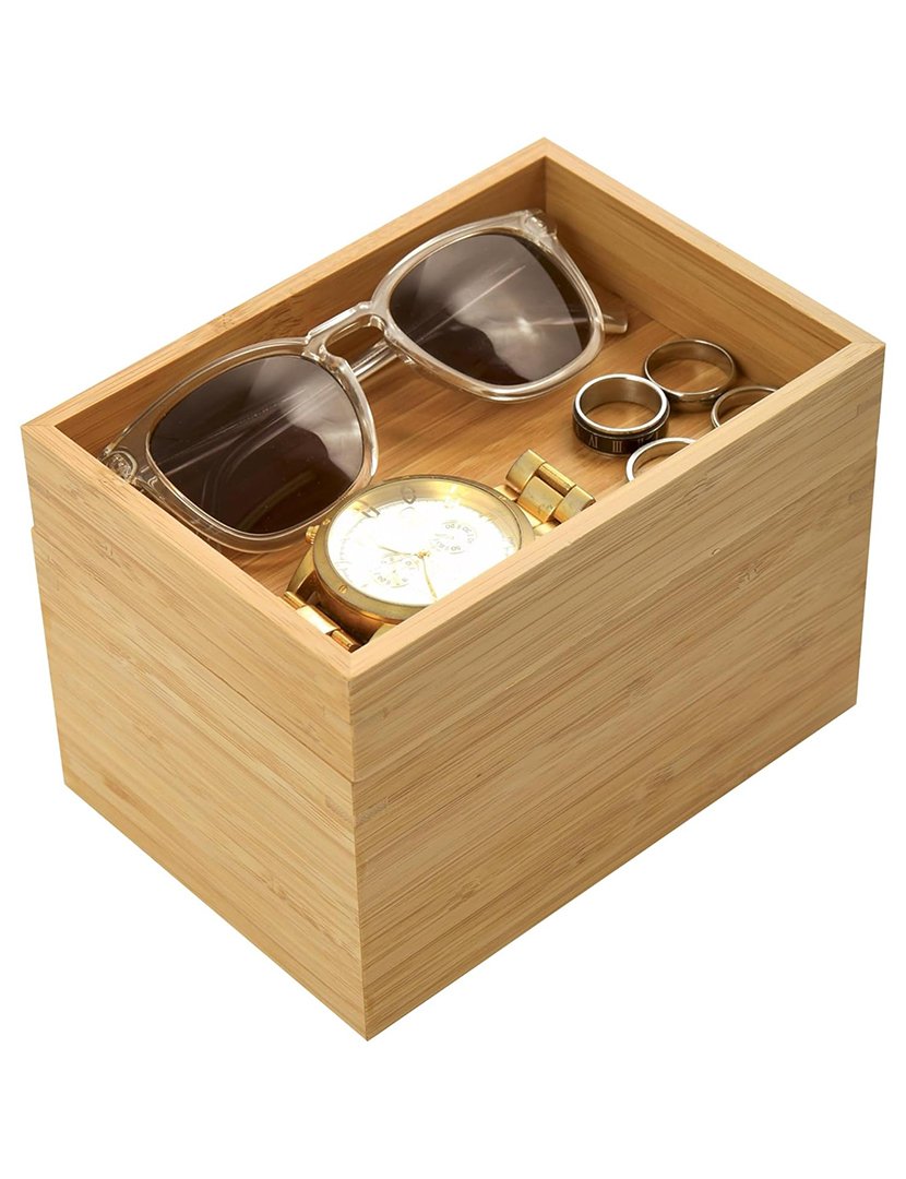 Caixa Organizadora 2 Níveis Bambú