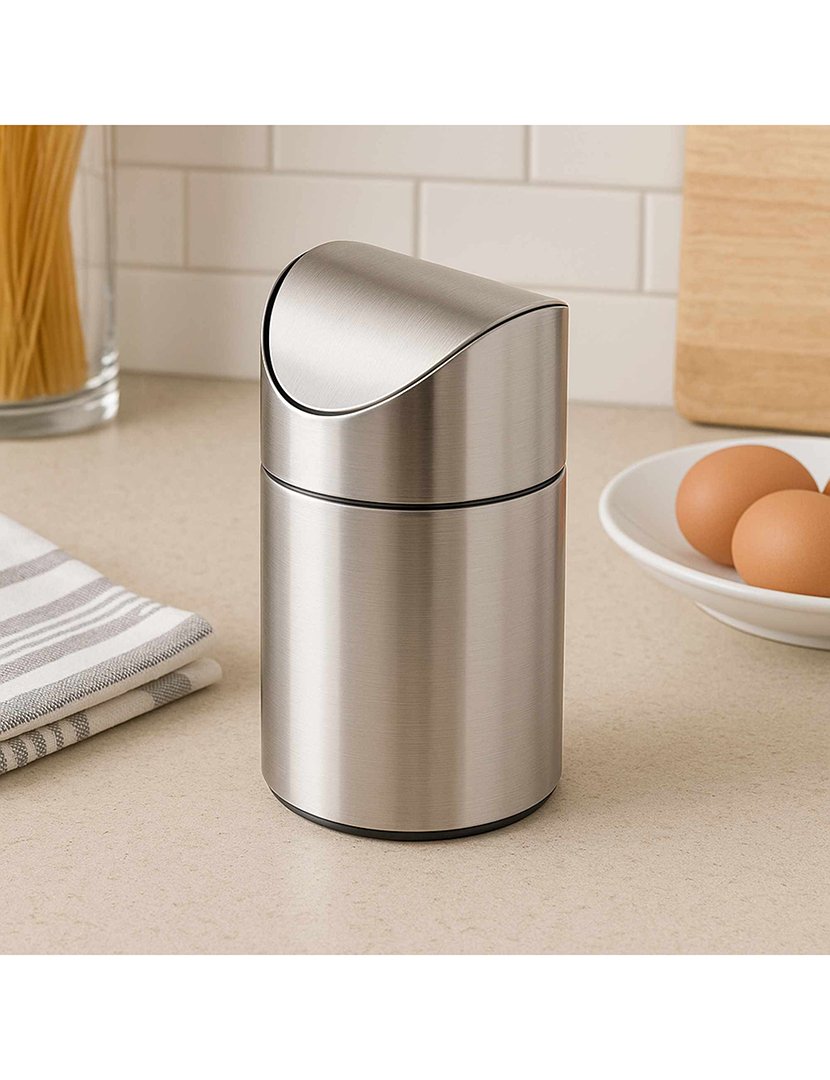 Balde Lixo 1,5L Inox