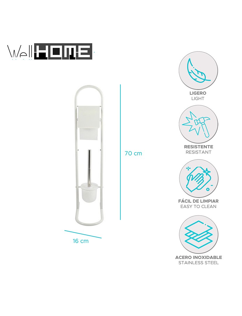 Porta-Rolos+ Piaçaba Branco