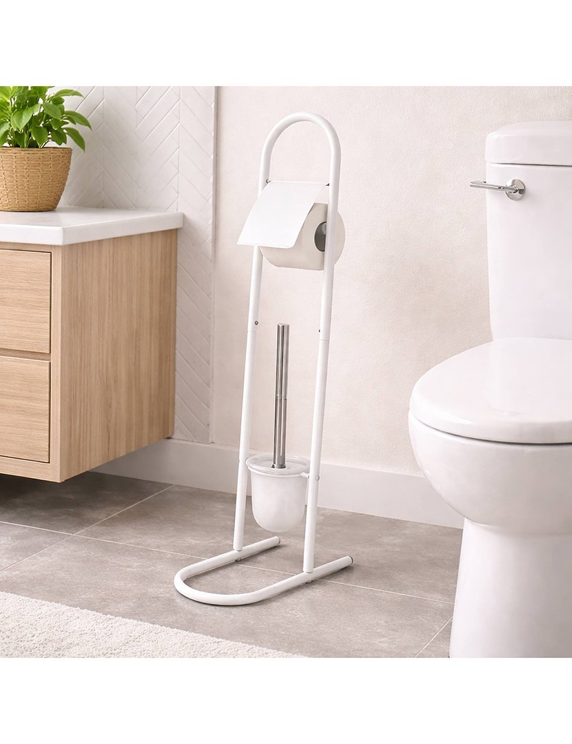 Porta-Rolos+ Piaçaba Branco