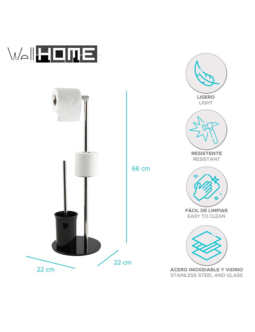 Porta-Rolos + Piaçaba Preto