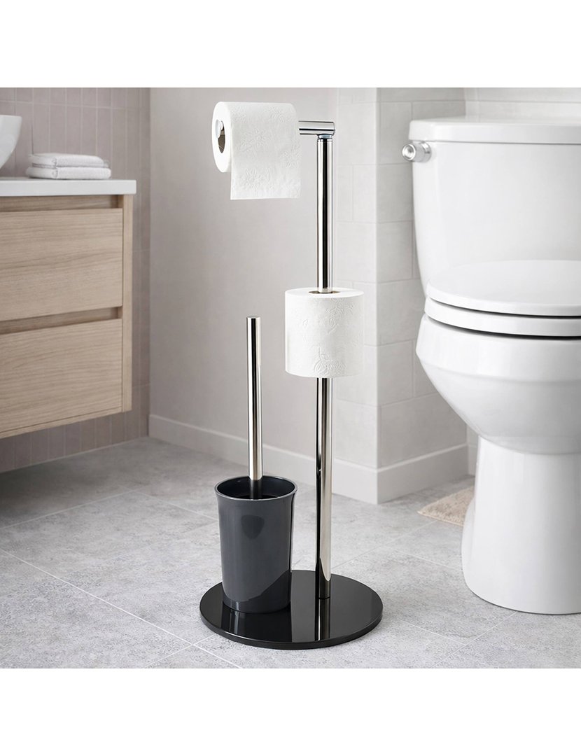 Porta-Rolos + Piaçaba Cinza