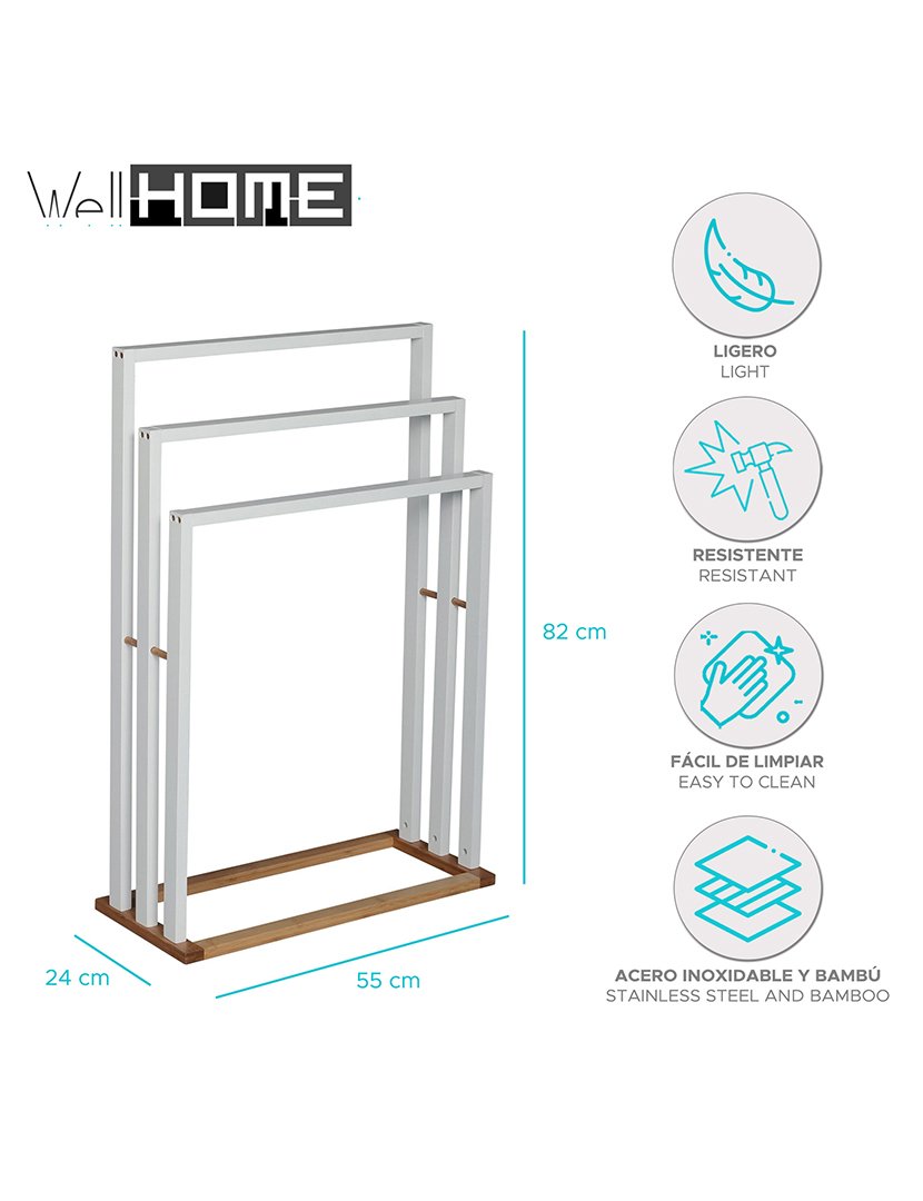 Toalheiro 3 Níveis Branco