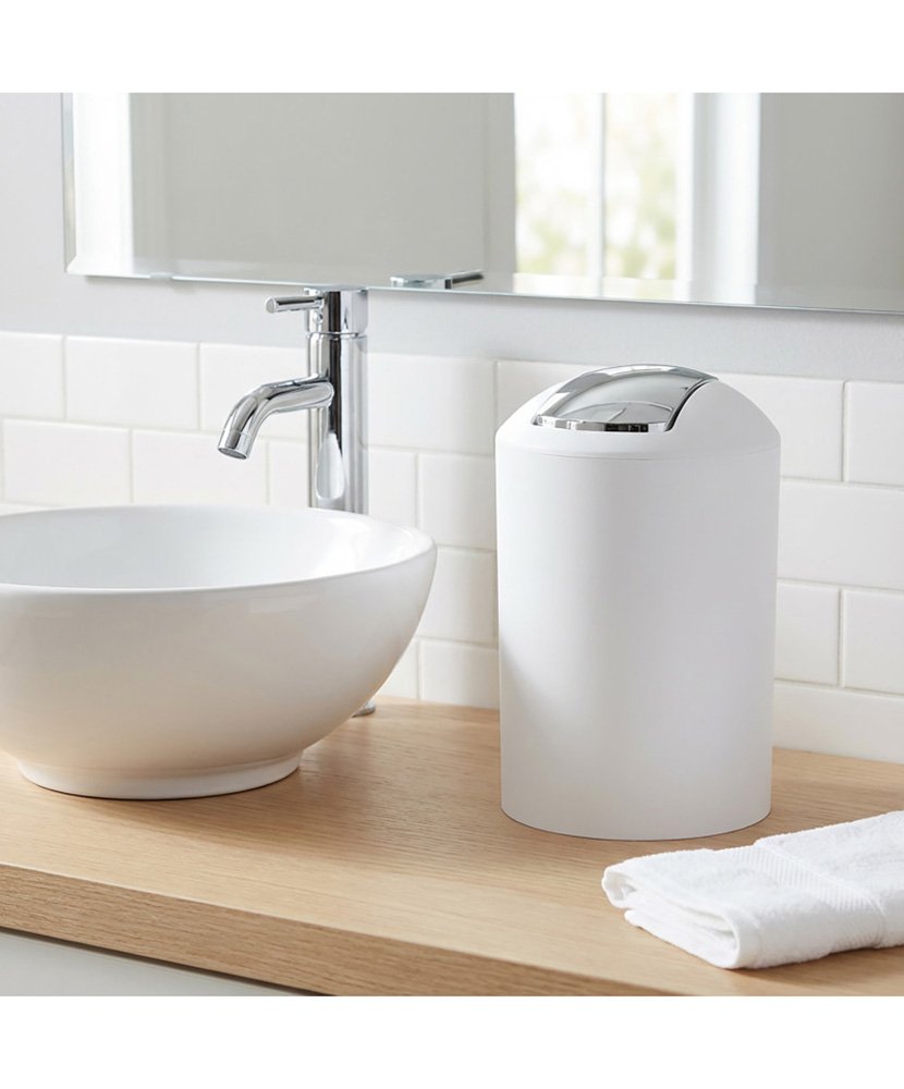 Conjunto 3 Acessórios Casa Banho Branco