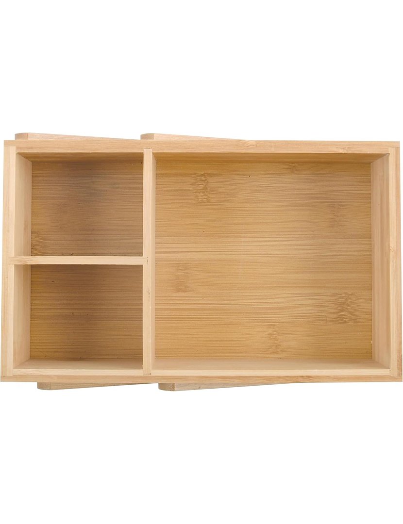 Organizador Maquilhagem Bambú 2 Níveis