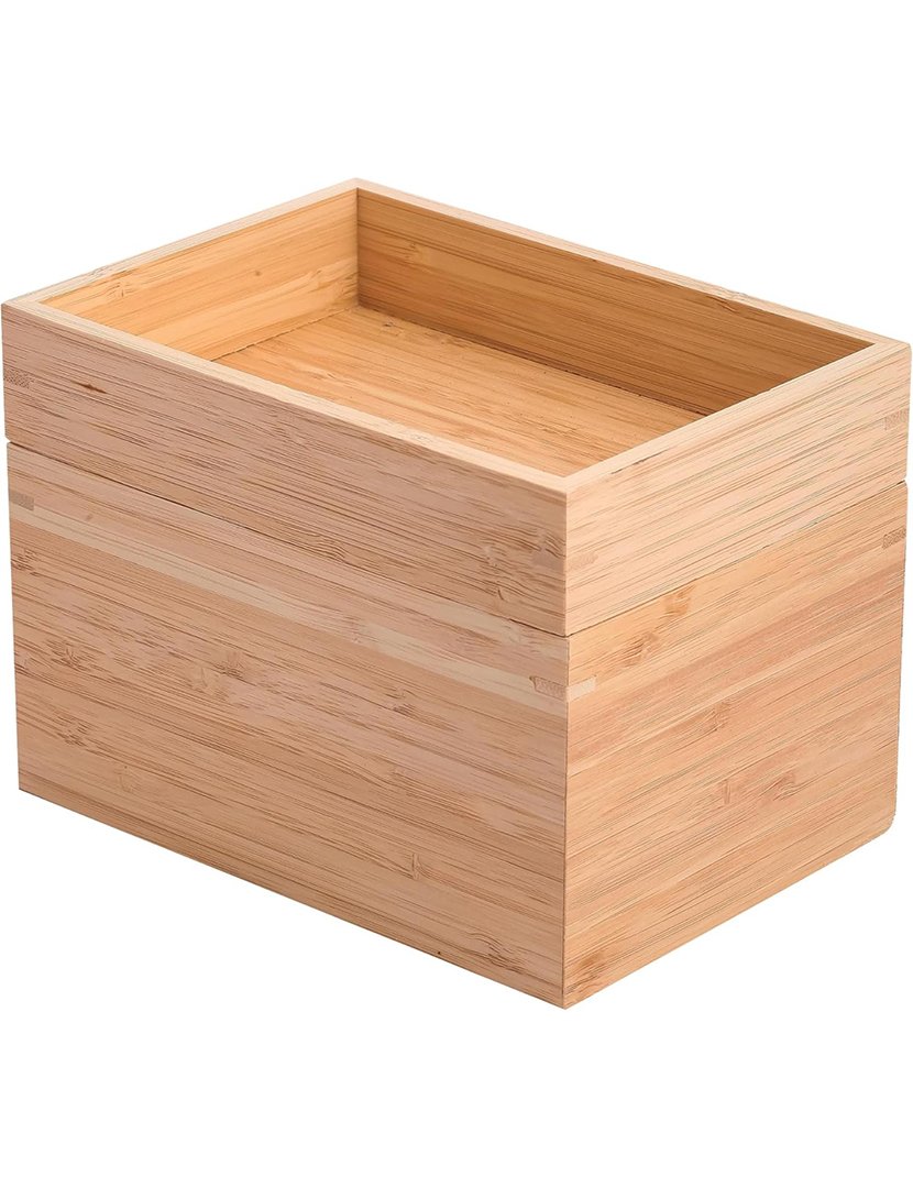 Caixa Organizadora 2 Níveis Bambú