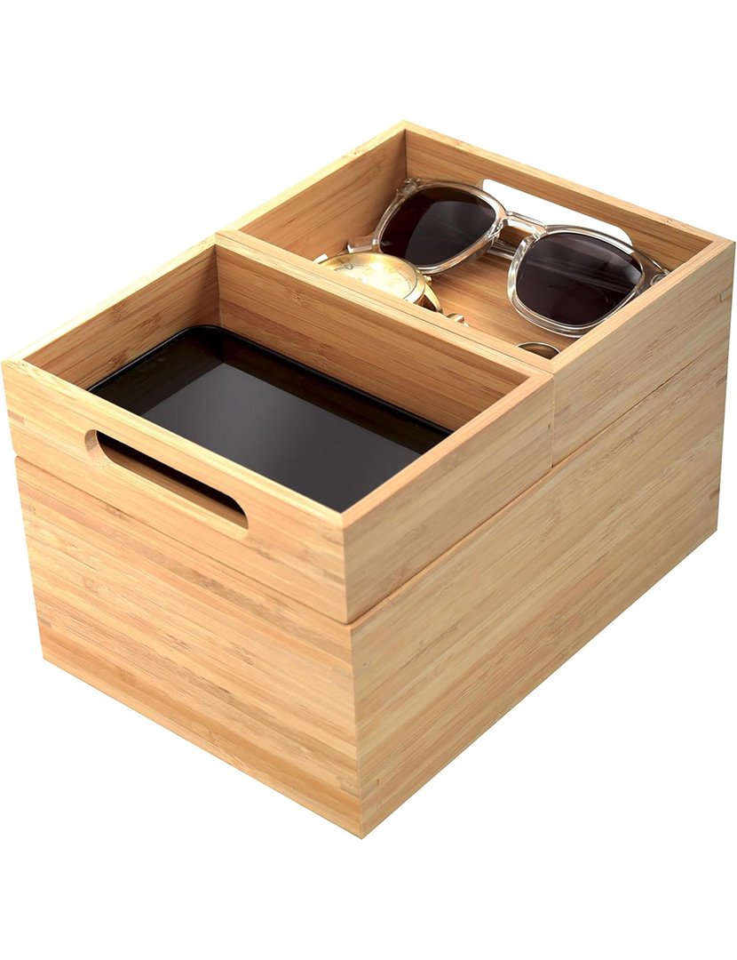 Caixa Organizadora 3 Níveis Bambú