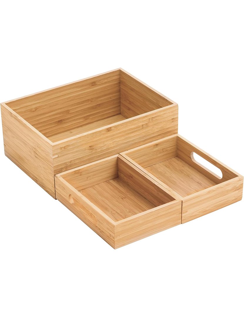 Caixa Organizadora 3 Níveis Bambú