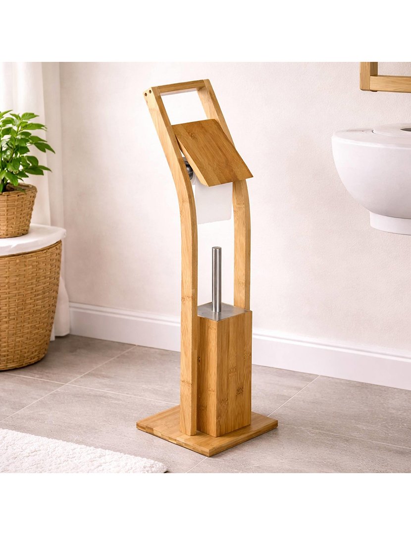 Porta-Rolos + Piaçaba Bambú