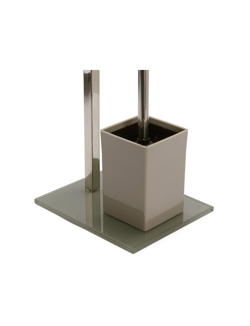 Porta-Rolos + Piaçaba Inox Taupe