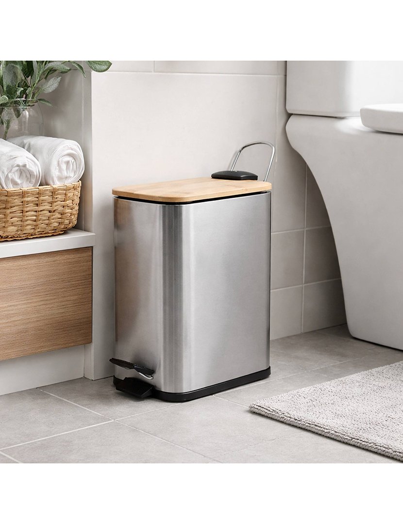 Balde Lixo Erik 5L Inox