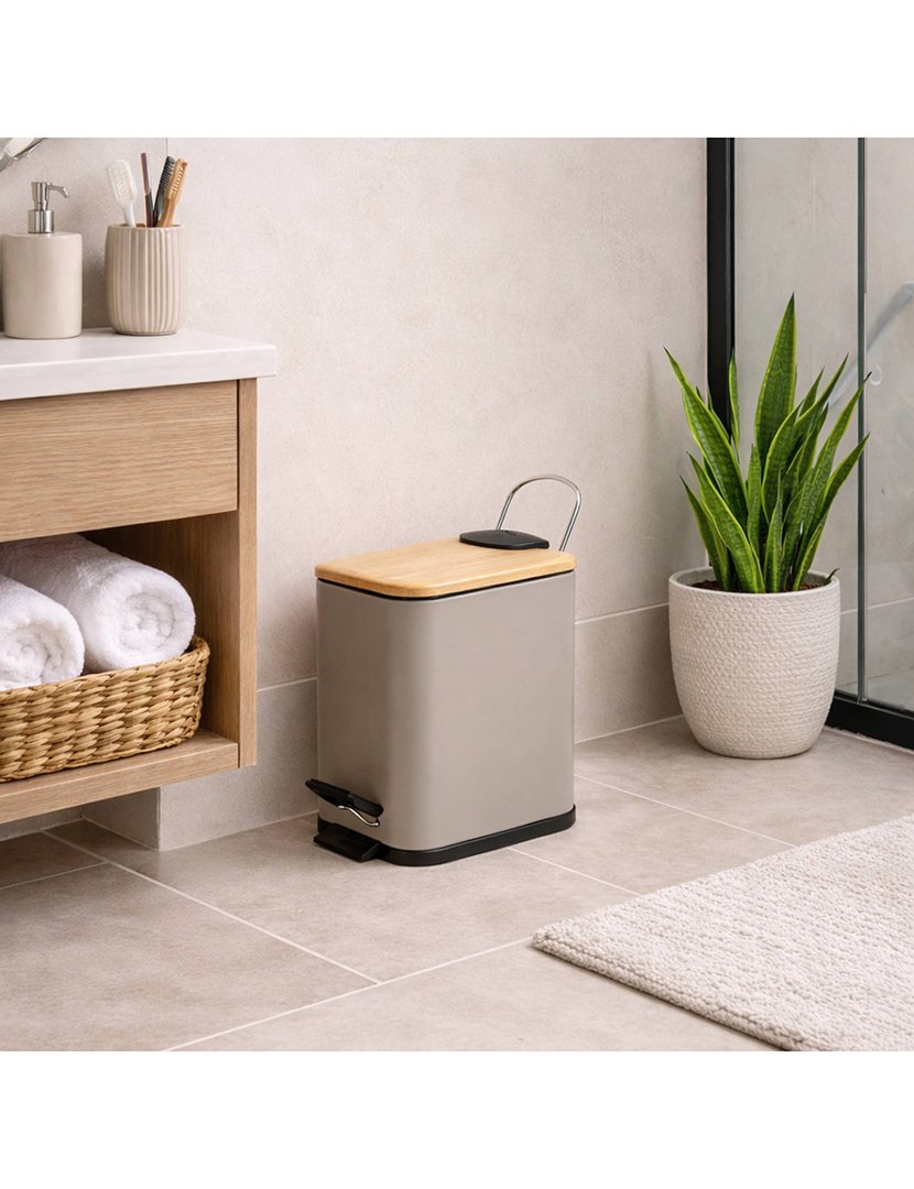 Balde Lixo Erik 5L Taupe