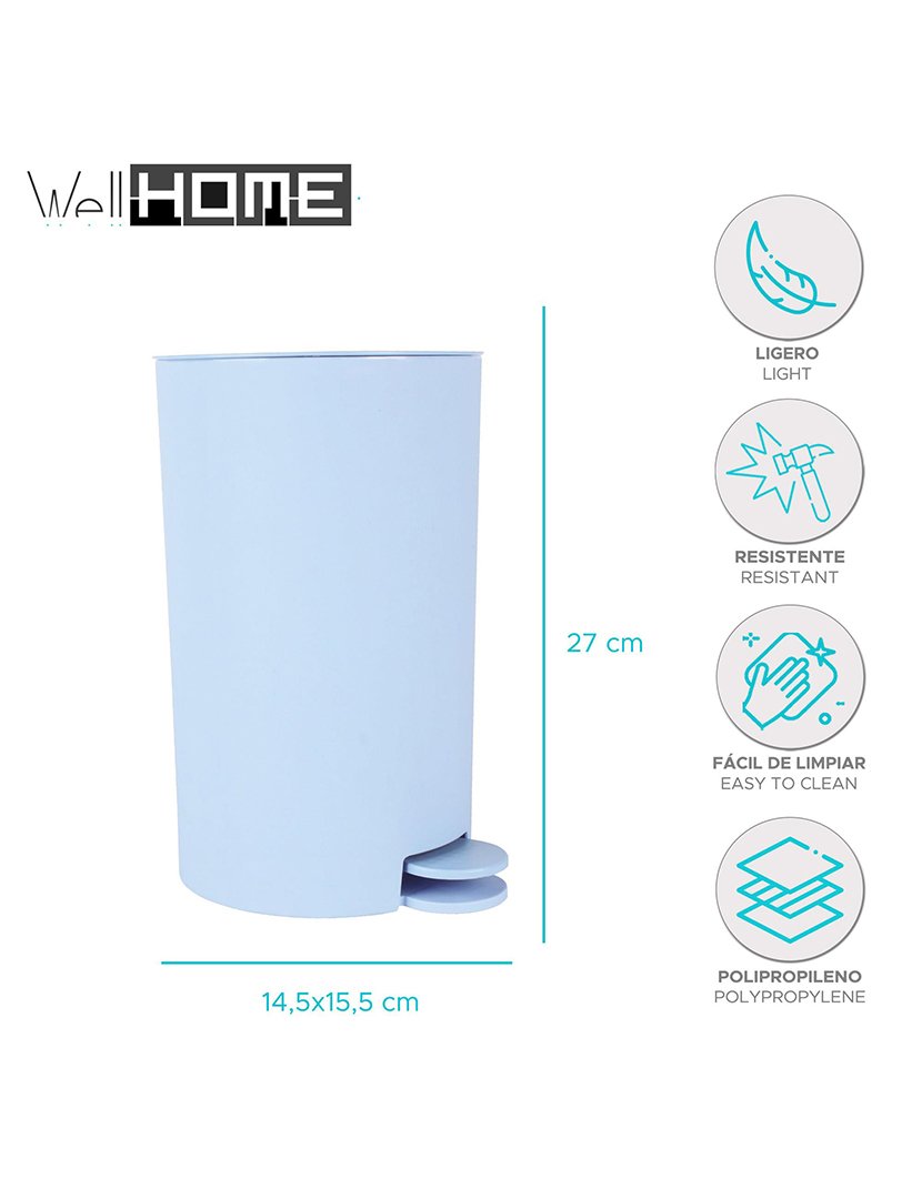 Balde Lixo Osaki 3L Azul