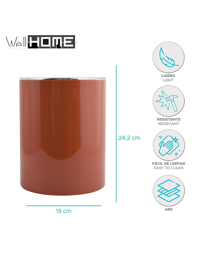 Balde Lixo 6L Terracota