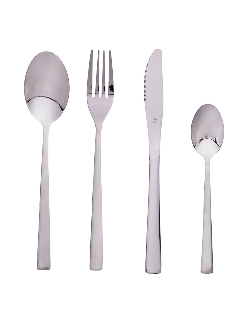 Conjunto de Talheres MADISON 24 peças Prateado Brilhante