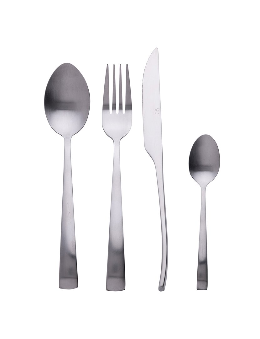 Conjunto de Talheres PARK AVENUE 24 peças Prateado Mate