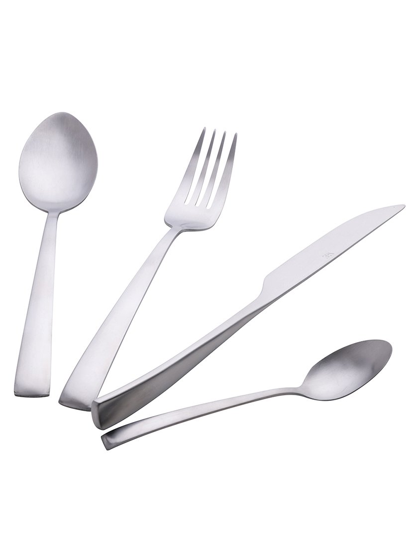 Conjunto de Talheres PARK AVENUE 24 peças Prateado Mate