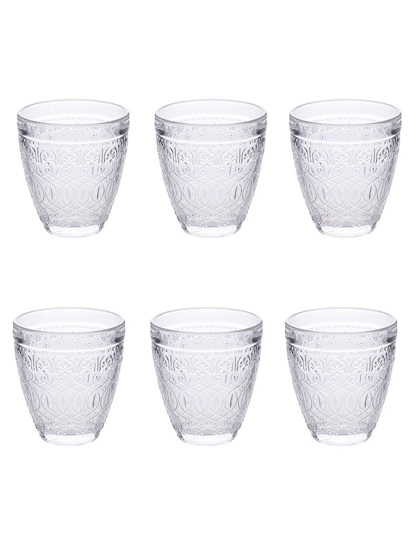 Conjunto de 6 Copos de Água NEW MARRAKECH Transparentes 330ml