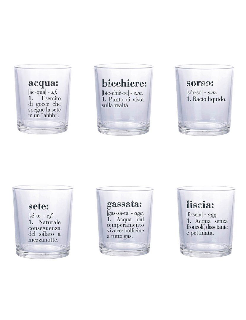 Conjunto de 6 Copos de Água VICTIONARY 360ml