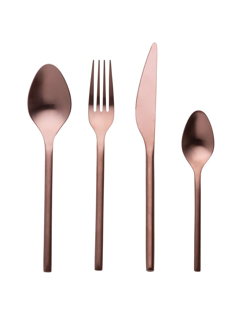 Conjunto de Talheres GALLERY 24 peças Cobre Mate