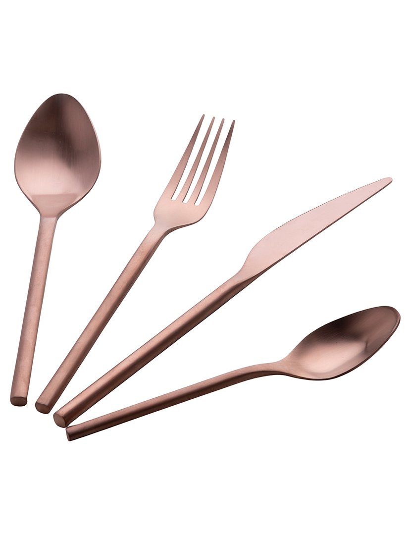Conjunto de Talheres GALLERY 24 peças Cobre Mate