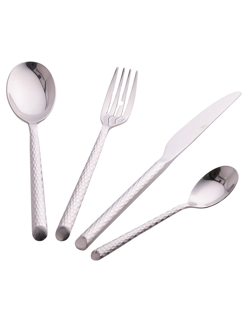 Conjunto de Talheres MALINDI 24 peças Prateado Polido