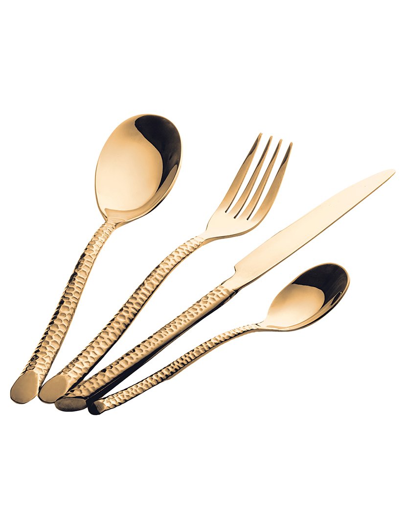 Conjunto de Talheres MALINDI 24 peças Dourado Brilhante