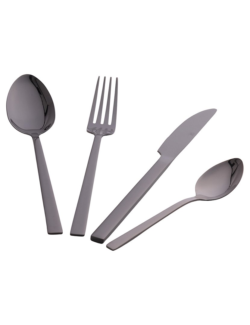 Conjunto de Talheres LEXINGTON 24 peças Preto Brilhante