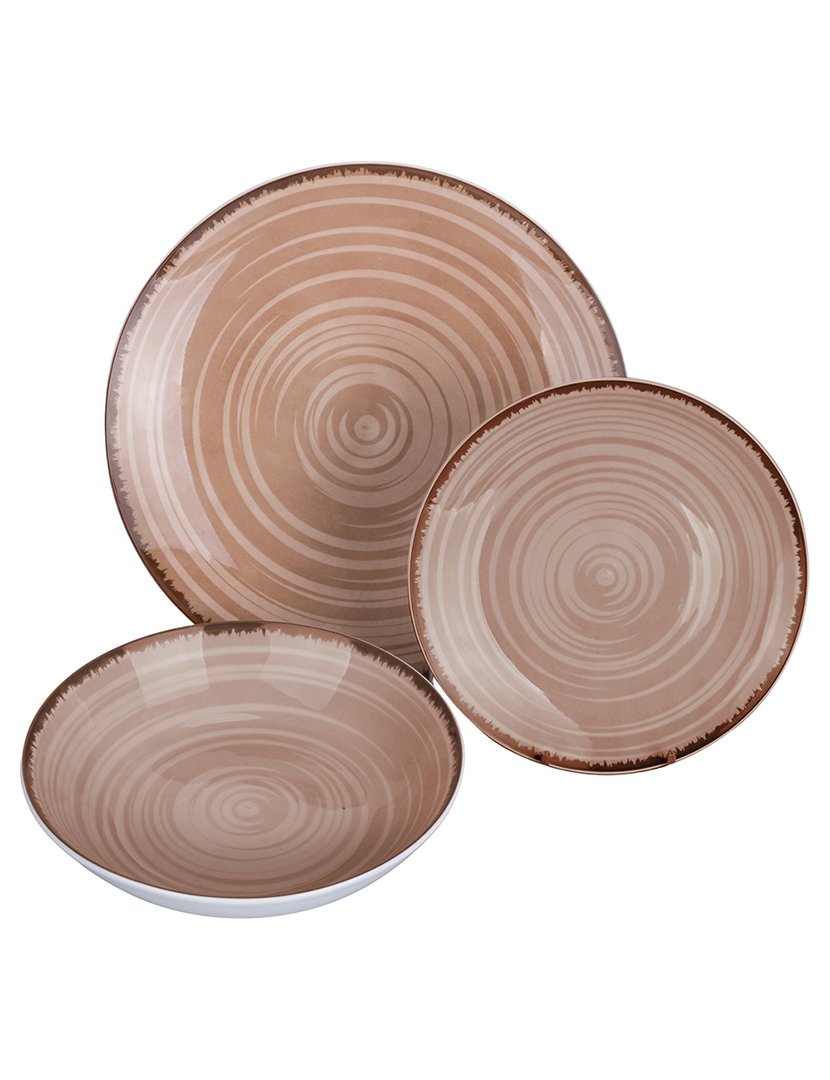 Serviço de Jantar BAITA CHOCOLATE 18 peças Porcelana