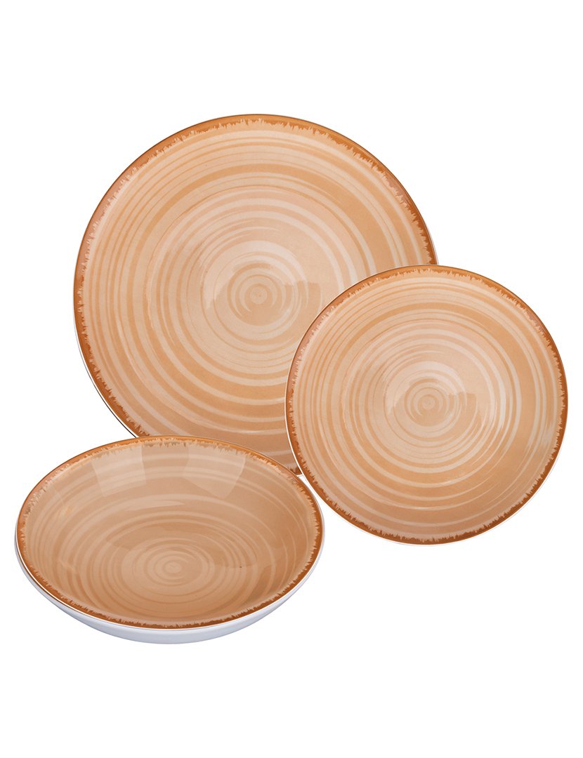 Serviço de Jantar BAITA CHOCOLATE 18 peças Porcelana