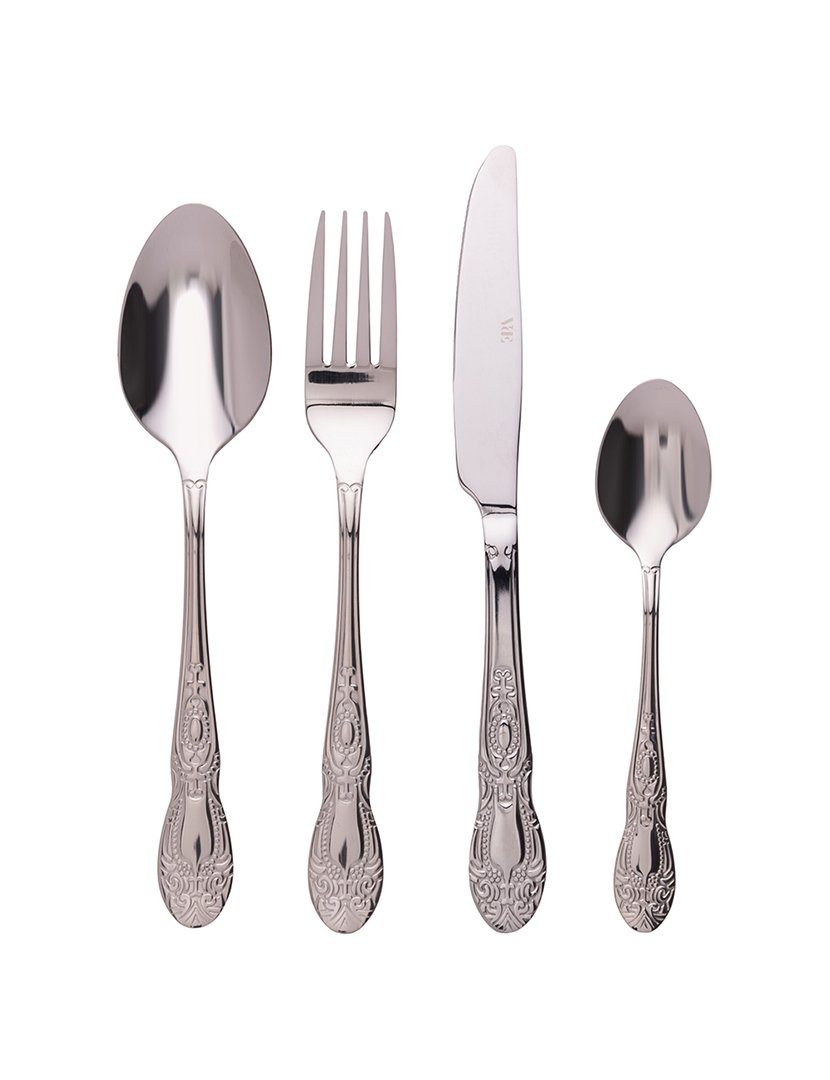 Conjunto de Talheres WONDERLAND 24 peças Prateado Brilhante 18/10