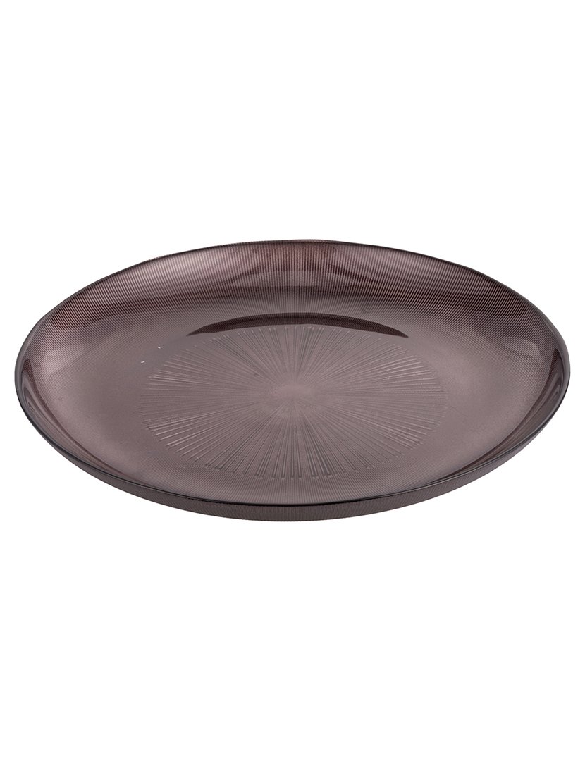 Base para Prato de Vidro Roxo 33cm