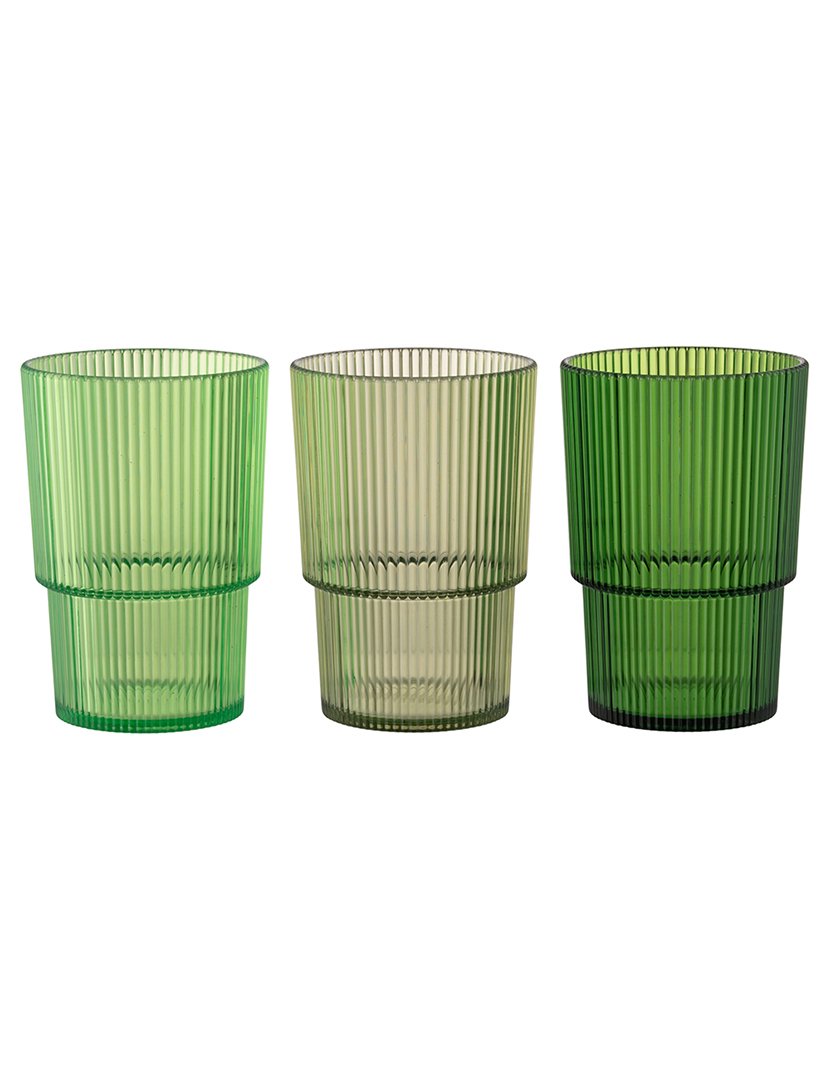 Conjunto de 12 Copos UNIQUE Verde 420ml