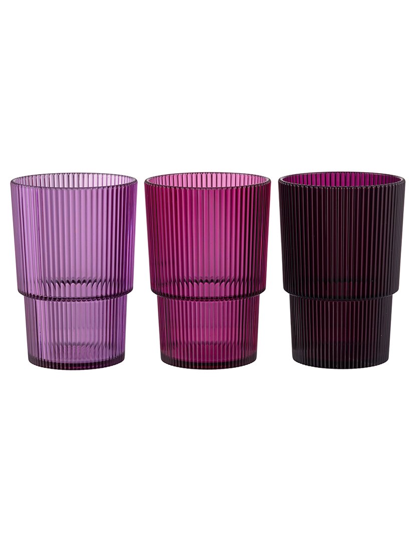 Conjunto de 12 Copos UNIQUE Roxo 420ml