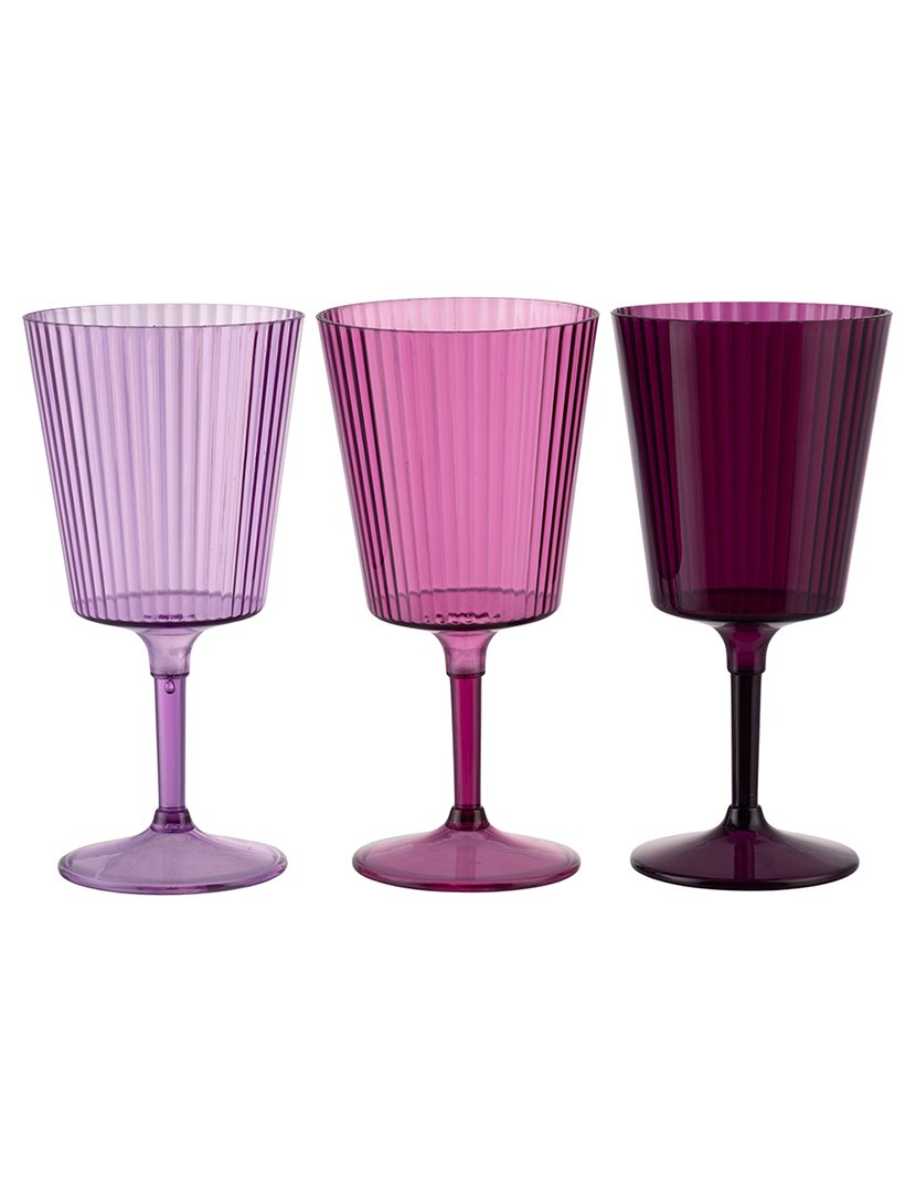 Conjunto de 12 Cálices UNIQUE Roxo 400ml