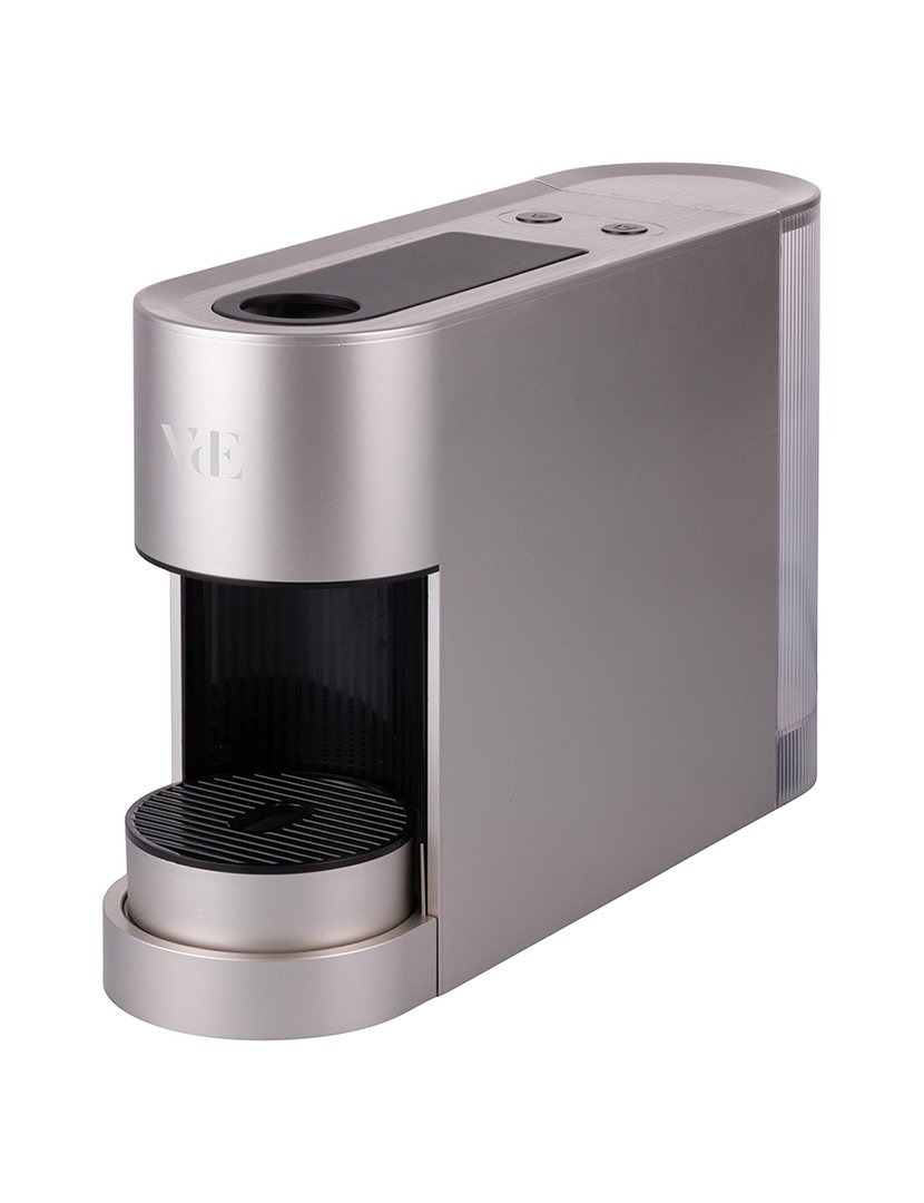 Máquina de Café Compatível com Nespresso Prateado e Preto