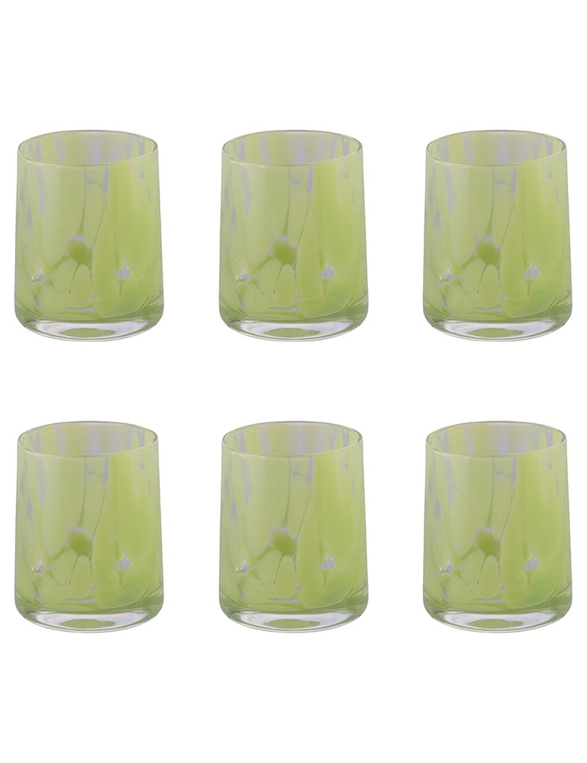 Conjunto de 6 Copos de Água THALIA Verde 350ml