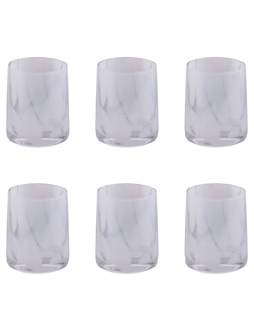 Conjunto de 6 Copos de Água THALIA Branco 350ml