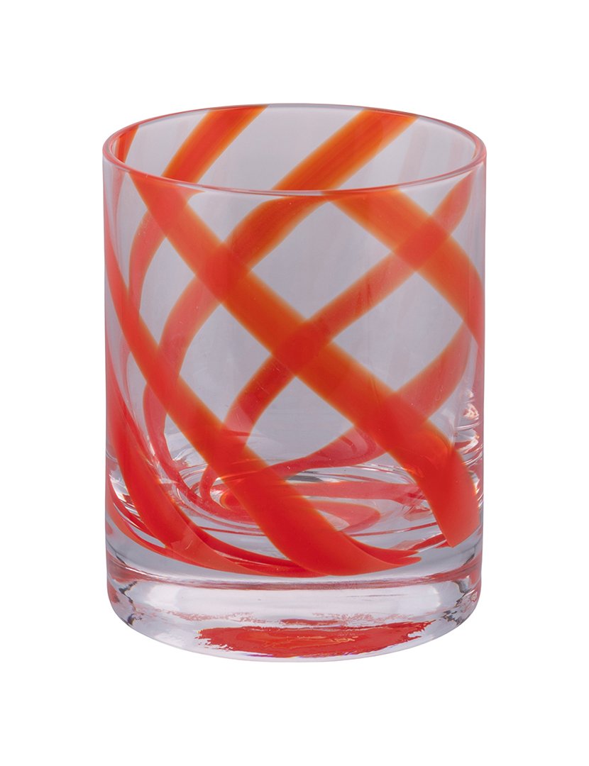 Conjunto de 6 Copos de Água VERTIGO Vermelho 340ml