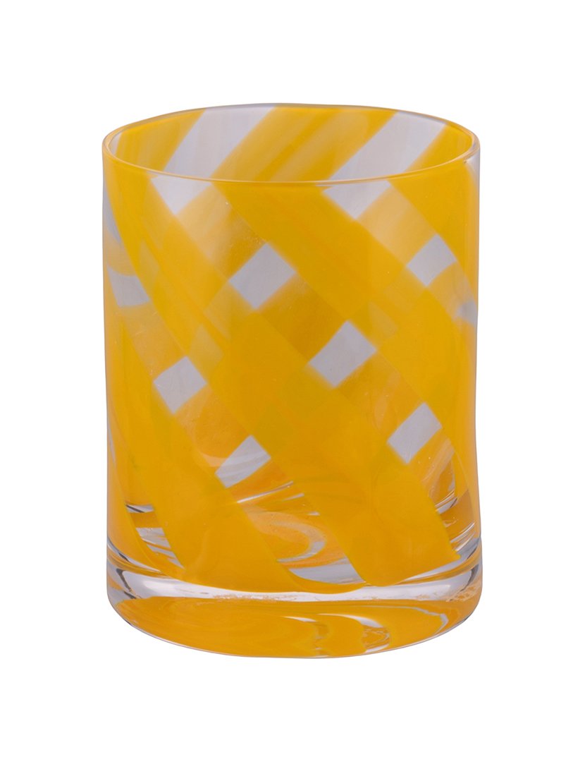 Conjunto de 6 Copos de Água VERTIGO Amarelo 340ml