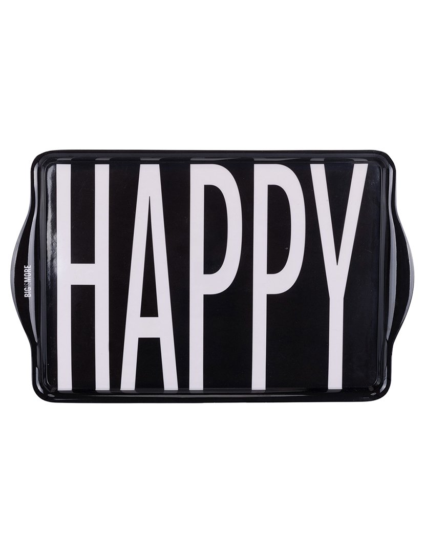 Conjunto de 2 Bandejas BIGISMORE Branco e Preto